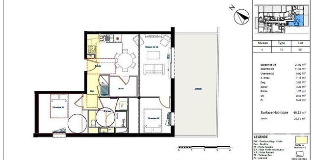 Appartement F3 &agrave; vendre - 3 pi&egrave;ces - 60 m2 - Argeles Sur Mer - 66 - LANGUEDOC-ROUSSILLON